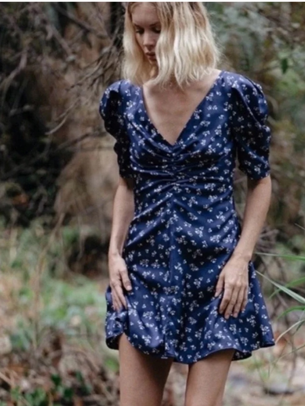 Ciao Lucia Tatiana Printed Silk Dress  Small